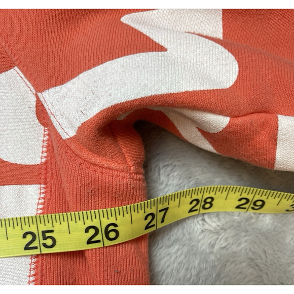 Champion Big AOP Logo Sweatshirt Mens XL Orange Reverse Weave All Over Print - Picture 6 of 9